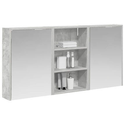 Badrumsskåpsset 3 pcs 126 x 16 x 62.5 cm Konstruerat trä