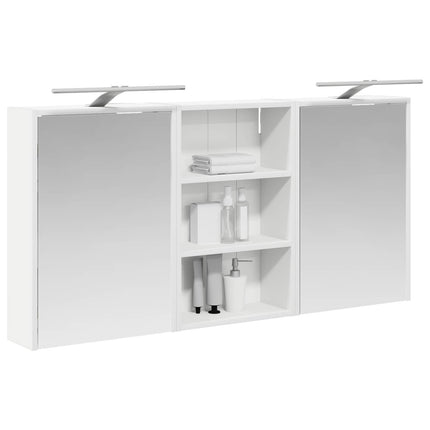 Badrumsskåpsset 3 pcs 126 x 16 x 62.5 cm Konstruerat trä