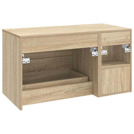 Badrumsmöbelset 2 pcs Sonoma-ek Konstruerat trä