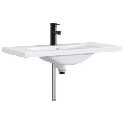 Badrumsmöbelset Betonggrå 78,5 x 37,5 x 81 cm Konstruerat trä