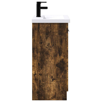 Badrumsmöbelset Rökt ek 56 x 37,5 x 81 cm Konstruerat trä