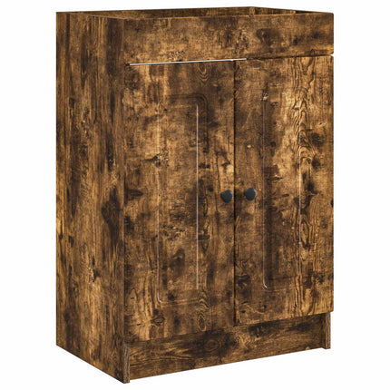 Badrumsmöbelset Rökt ek 56 x 37,5 x 81 cm Konstruerat trä