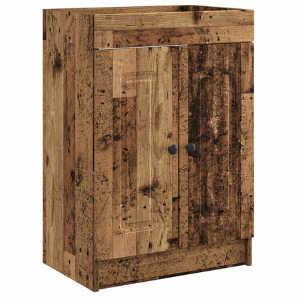 Badrumsmöbelset Gammalt trä 56 x 37,5 x 81 cm Konstruerat trä