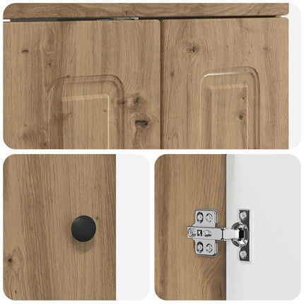 Badrumsmöbelset Artisan-ek 56 x 37,5 x 81 cm Konstruerat trä