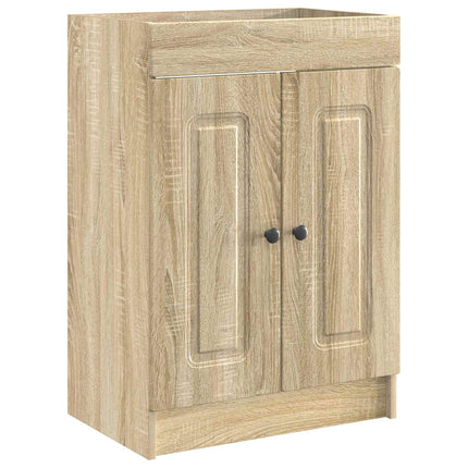 Badrumsmöbelset Sonoma-ek 78,5 x 37,5 x 81 cm Konstruerat trä