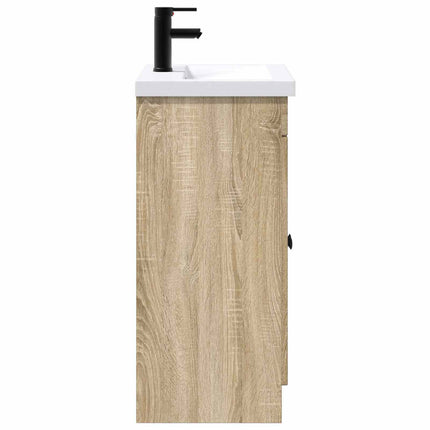 Badrumsmöbelset Sonoma-ek 78,5 x 37,5 x 81 cm Konstruerat trä