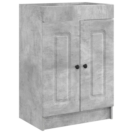 Badrumsmöbelset Betonggrå 78,5 x 37,5 x 81 cm Konstruerat trä