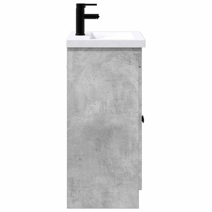 Badrumsmöbelset Betonggrå 78,5 x 37,5 x 81 cm Konstruerat trä