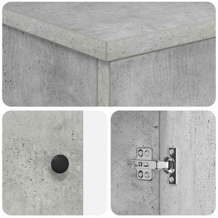 Badrumsmöbelset Betonggrå Konstruerat trä