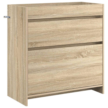 Badrumsmöbelset Sonoma-ek 81 x 40 x 84,5 cm Konstruerat trä