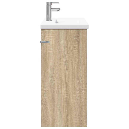 Badrumsmöbelset Sonoma-ek 81 x 40 x 84,5 cm Konstruerat trä