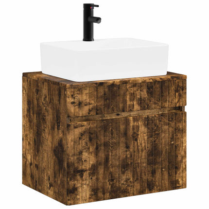 Badrumsmöbelset Rökt ek Konstruerat trä