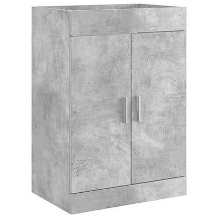 Badrumsmöbelset Betonggrå 81 x 40 x 84,5 cm Konstruerat trä
