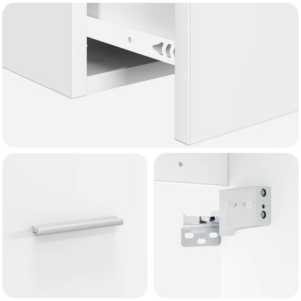 Badrumsmöbelset Vit Konstruerat trä