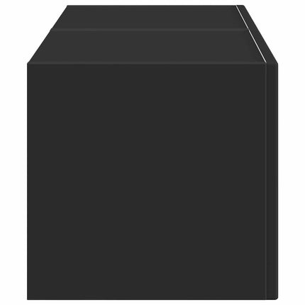 TV Vägghylla 2 pcs Svart 39 x 31 x 29,5 cm Konstruerat trä
