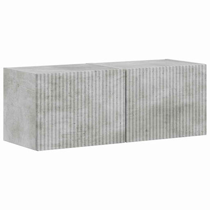 TV Vägghylla 2 pcs Betong 39 x 31 x 29,5 cm Konstruerat trä