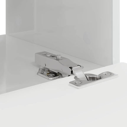 TV Vägghylla Glansig Vit 39 x 31 x 29,5 cm Konstruerat trä