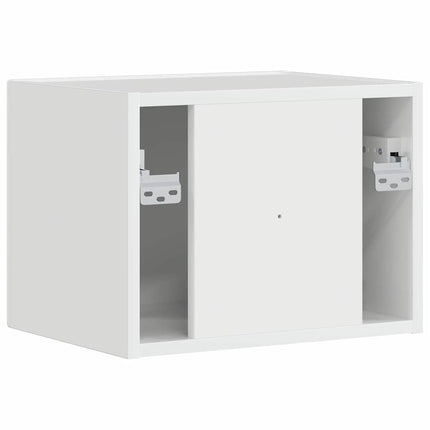 TV Vägghylla 39 x 31 x 29,5 cm Glansig Vit Konstruerat trä