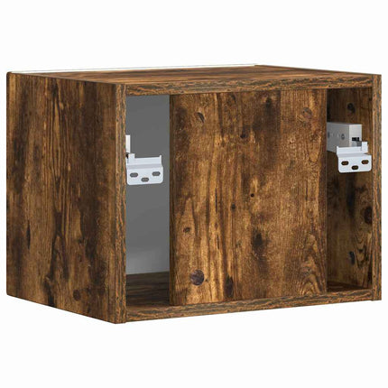 TV Vägghylla Rökt ek 39 x 31 x 29,5 cm Konstruerat trä