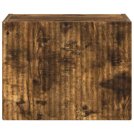 TV Vägghylla Rökt ek 39 x 31 x 29,5 cm Konstruerat trä