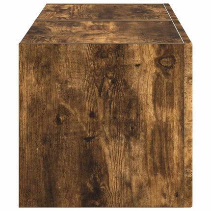 TV Vägghylla 2 pcs Rökt ek 39 x 31 x 29,5 cm Konstruerat trä