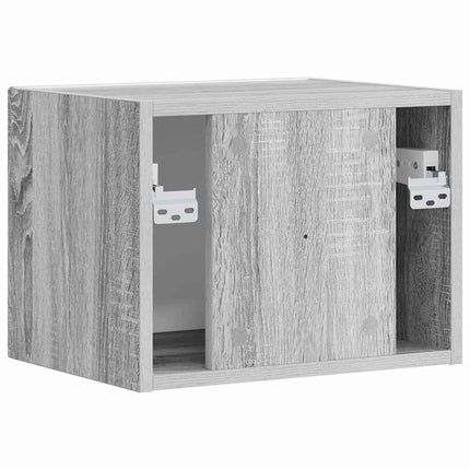 TV Vägghylla Grå Sonoma 39 x 31 x 29,5 cm Konstruerat trä