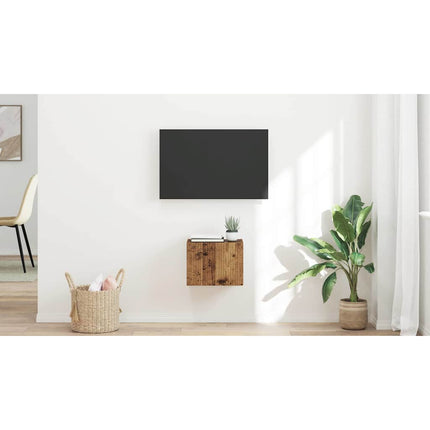 TV Vägghylla 39 x 31 x 29,5 cm Gammalt trä Konstruerat trä