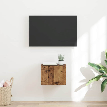 TV Vägghylla Gammalt trä 39 x 31 x 29,5 cm Konstruerat trä