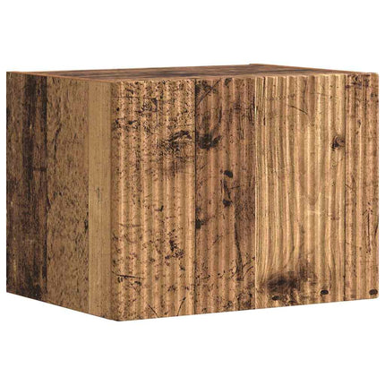 TV Vägghylla Gammalt trä 39 x 31 x 29,5 cm Konstruerat trä