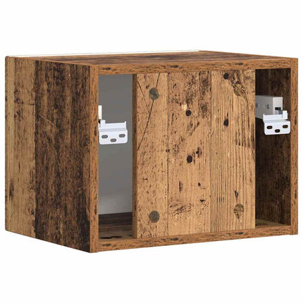 TV Vägghylla Gammalt trä 39 x 31 x 29,5 cm Konstruerat trä