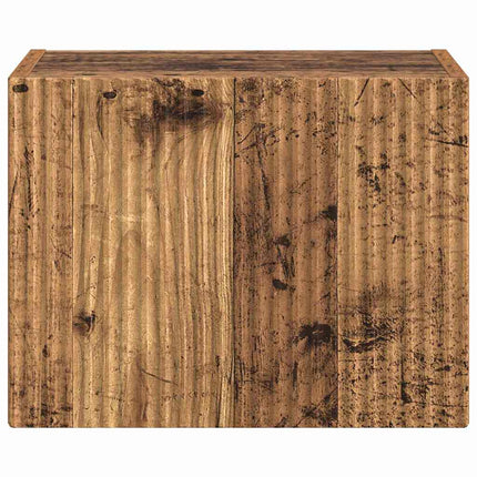 TV Vägghylla Gammalt trä 39 x 31 x 29,5 cm Konstruerat trä