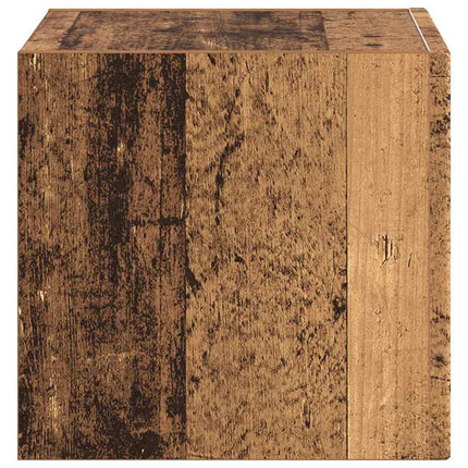 TV Vägghylla 39 x 31 x 29,5 cm Gammalt trä Konstruerat trä
