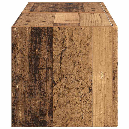 TV Vägghylla Väggmonterad 2 pcs Gammalt trä 39 x 31 x 29,5 cm