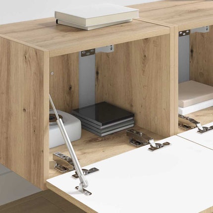 TV Vägghylla 2 pcs Artisan Ek 39 x 31 x 29,5 cm Konstruerat trä