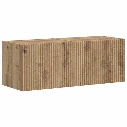 TV Vägghylla 2 pcs Artisan Ek 39 x 31 x 29,5 cm Konstruerat trä