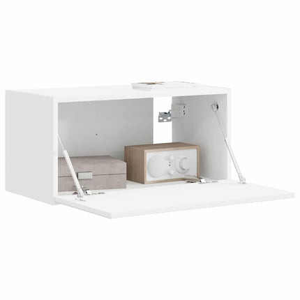 TV Vägghylla 60 x 31 x 29,5 cm Vit Konstruerat trä