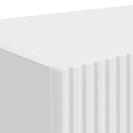 TV Vägghylla 2 pcs Vit 60 x 31 x 29,5 cm Konstruerat trä