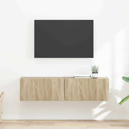 TV Vägghylla 2 pcs Sonoma 60 x 31 x 29,5 cm Konstruerat trä