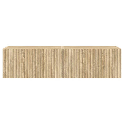 TV Vägghylla 2 pcs Sonoma 60 x 31 x 29,5 cm Konstruerat trä