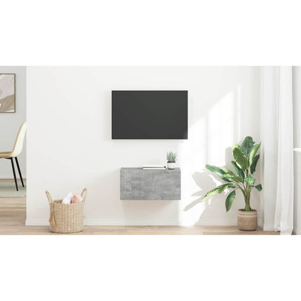 TV Vägghylla 60 x 31 x 29,5 cm Betong Konstruerat trä