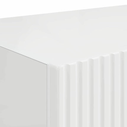 TV Vägghylla Glansig Vit 60 x 31 x 29,5 cm Konstruerat trä