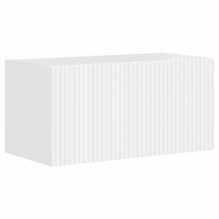 TV Vägghylla Glansig Vit 60 x 31 x 29,5 cm Konstruerat trä
