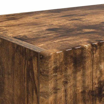 TV Vägghylla 2 pcs Rökt ek 60 x 31 x 29,5 cm Konstruerat trä