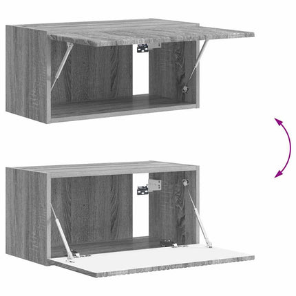TV Vägghylla Grå Sonoma 60 x 31 x 29,5 cm Konstruerat trä