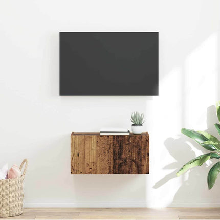 TV Vägghylla Gammalt trä 60 x 31 x 29,5 cm Konstruerat trä