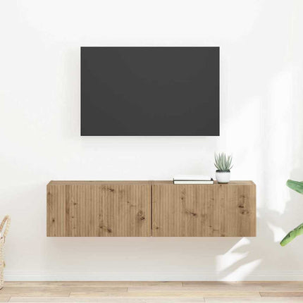 TV Vägghylla 2 pcs Artisan Ek 60 x 31 x 29,5 cm Konstruerat trä