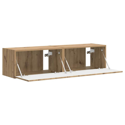 TV Vägghylla 2 pcs Artisan Ek 60 x 31 x 29,5 cm Konstruerat trä