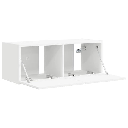 TV Vägghylla 78,5 x 31 x 29,5 cm Vit Konstruerat trä