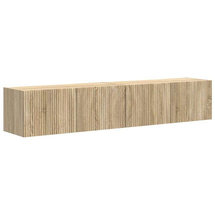 TV Vägghylla 2 pcs Sonoma 78,5 x 31 x 29,5 cm Konstruerat trä