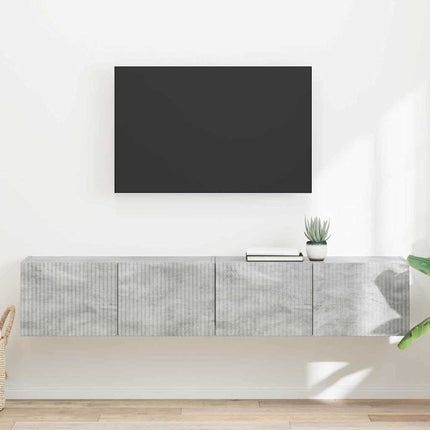 TV Vägghylla 2 pcs Betong 78,5 x 31 x 29,5 cm Konstruerat trä